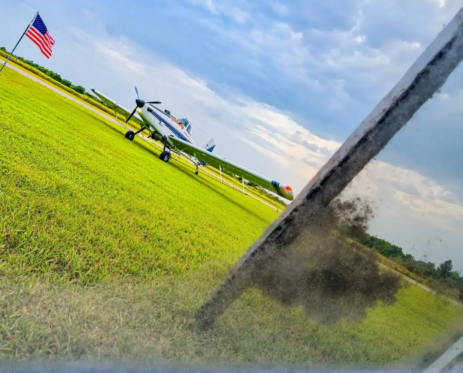 Agriland Aviation Crop Dusting Rainbow